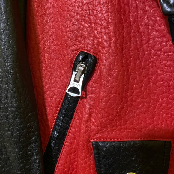 Rare Acne Studios color block leather jacket!!! .Brand new!!! - Picture 7 of 8